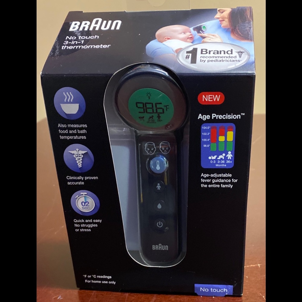 New Braun No Touch BNTDigital Thermometer Forehead